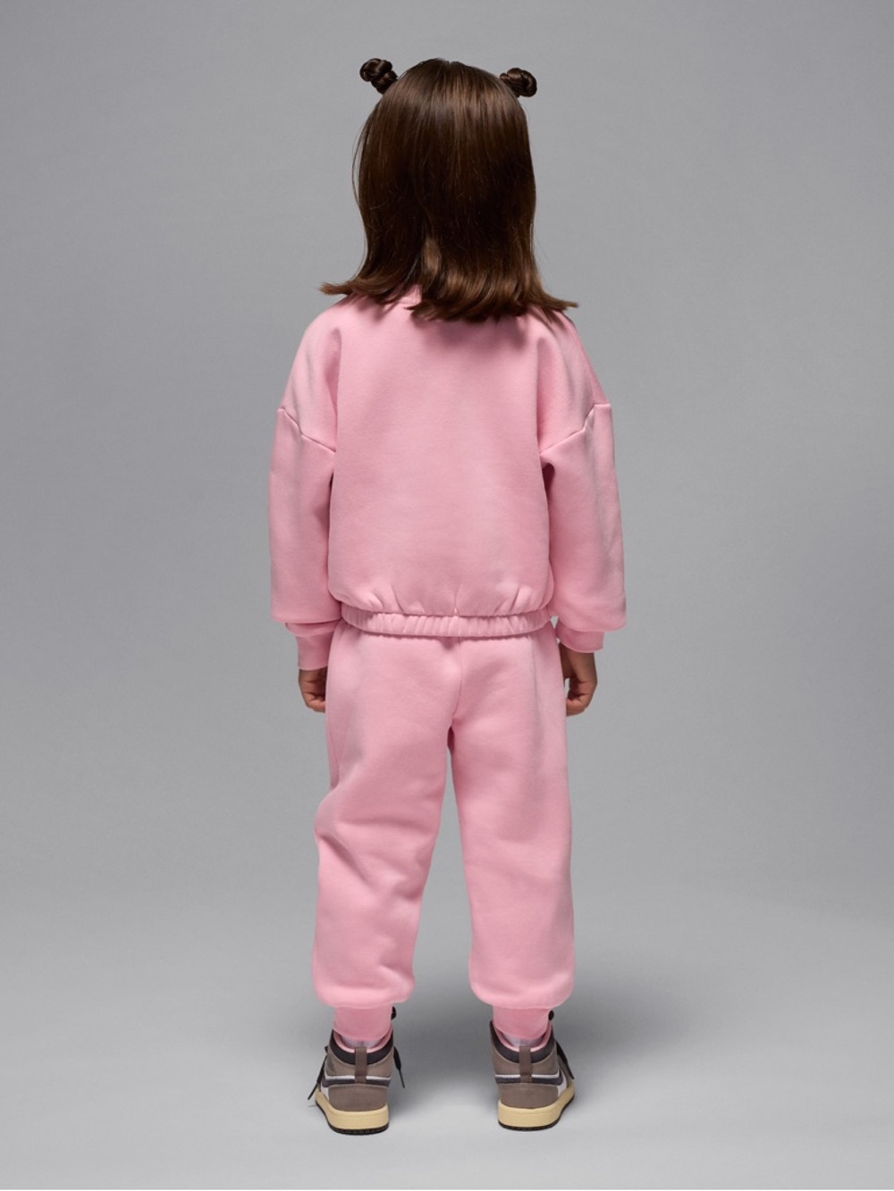 Jordan Jumpman Club Pink Bubble Fleece 2T Toddler Girl Sweatshirt & Joggers Set - Picture 3 of 12